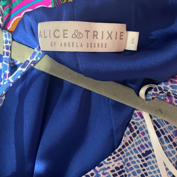 Alice & Trixie Cutaway Halter Dress with Braided Front Panel Size S (Excellent) - Picture 4 of 4
